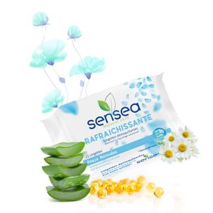 Lingettes demaquillant pour peau visage normal