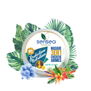 Masque Protection & Nutrition SENSEA Cheveux Abîmés & Fins
