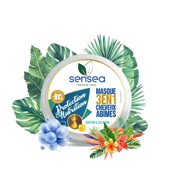 Masque Protection & Nutrition SENSEA Cheveux Abîmés & Fins