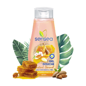 Gel Douche amande & miel pour Cheveux et Corps