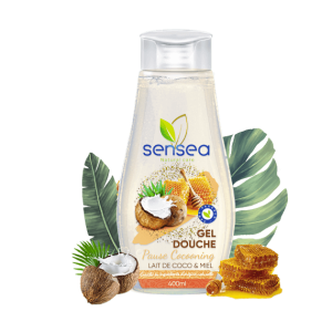 Gel Douche Noix de coco & miel pour Cheveux et Corps